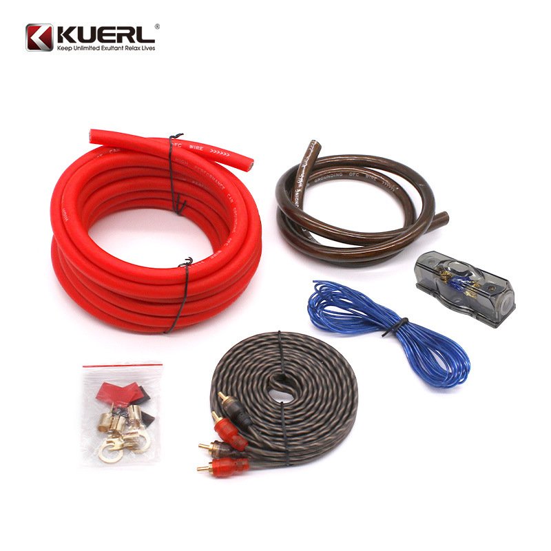 0GA Copper Clad Aluminum Wire Core Audio Amplifier Cable Car Audio Amplifier Set Line
